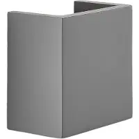 LINDBY Applique Smira cemento grigio, 12,5 x 12,5 cm