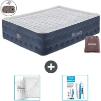 Bestway Materasso gonfiabile - 2 persone - 152 x 203 x 51 cm - Blu - Accessori inclusi
