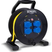 Gifas Electric , tamburo per cavi, modello XREEL310, 4xSSD54+L, 3G2.5N07, colore giallo, bobina da 50 metri