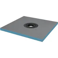 Doporro Piatto Doccia Pronto da Piastrellare in Estruso Rigida Polistirene Tagliabile per Bagno Dimensione 80x80x4 cm