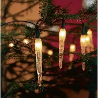 Konstsmide - Fata decorativa, ghiaccioli, 20 lampadine trasparenti, 230V, interno, cavo verde ; 2312-000