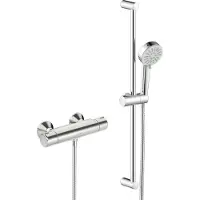 Hansa HANSABASIC Mitigeur de douche, avec garniture de douche Eco, chromé, 55150131, 55150131