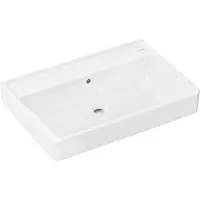 Hansgrohe Xanuia Q lavabo à poser, sans trou pour robinet, avec trop-plein, poli, 700x480mm, blanc, 60249450, 60249450