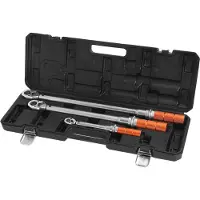 Neo Tools Set di chiavi dinamometriche da 1/4", 3/8", 1/2" in 3 pezzi; servizio pneumatici e veicoli; intervalli di regolazione della coppia: 5-350 Nm