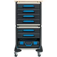 Gedore 1110 WMW S-02 WorkMo B2 con assortimento di utensili da 72 pezzi, 3005186