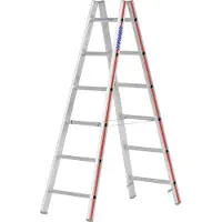 Hymer Scala a pioli , accesso bilaterale, 2x6 pioli, altezza verticale 1,70 m, altezza di sbraccio 3,00 m, peso 6,1 kg