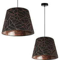 Light11 HOME Lampada a sospensione, lampadario, paralume, motivo in rame