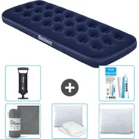 Bestway Materasso gonfiabile - 1 persona - 76 x 185 x 22 cm - Blu - Accessori inclusi