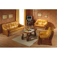 Xl Moebel Gmbh Wohnzimmer Leder Holz Möbel Garnitur 3+2+1 Sofa Couch Polster Sitz 3+1+1 Sofas