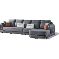 Xl Moebel Gmbh Divano ad angolo, design a forma di L, divano ad angolo, divano imbottito, divano in pelle, soggiorno