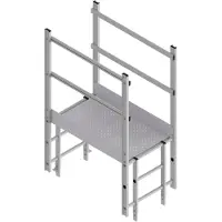 Hymer Griglia di accesso larga con gradino R13 in alluminio, lunghezza 1,18 m