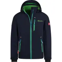 TROLLKIDS Kid's Balestrand Jacket Giacca softshell Bambini (128, blu)