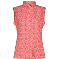 CMP Women's Shirt with Pattern Camicetta Donna (34, rosso)