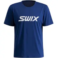 Swix Relay Tee Maglia da corsa Uomo (M, blu)