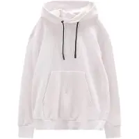 CMP Sweater Fix Hood Felpa con cappuccio Uomo (M, bianco)