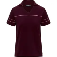 K-way Women's Mazardy Stripes Maglia polo Donna (XL, rosso)