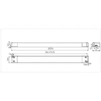 SOLOLED Alimentatore Snappy Ultra Sottile IP20 100W 24V
