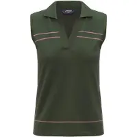 K-way Women's Jaligne Stripes Maglia polo Donna (XL, olivia)
