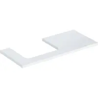 Geberit Plaque de lavabo ONE, découpe à gauche, pour lavabo à poser, 105x3x47cm, 505.304.00.1, 505.304.00.1
