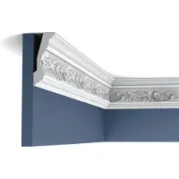 ORAC Decor C201 Luxxus Modanatura d'angolo di alta qualità Modanatura decorativa Modanatura per stucchi Modanatura per profili Decorazione per stucchi Modanatura per soffitti e pareti | 2 metri