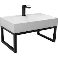 REA Lavabo in Conglomerato Goya 60cm Conglomerato + Supporto