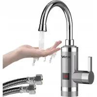 Vayox Miscelatore da cucina scaldabagno istantaneo VA0321 | Display LED | 3000W | 50° | Grigio