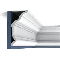 ORAC Decor C332 Luxxus profilo decorativo a soffitto a parete modanatura decorativa a stucco profilo decorativo a cornice modanatura decorativa ad angolo | 2 metri