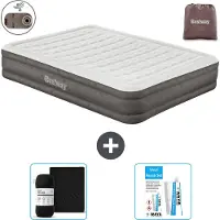 Bestway Materasso gonfiabile - 2 persone - 152 x 203 x 36 cm - Marrone - Accessori inclusi