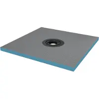 Doporro Piatto Doccia Pronto da Piastrellare in Estruso Rigida Polistirene Tagliabile per Bagno Dimensione 90x90x4 cm