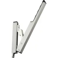 Hautau Leva manuale FL 190, corsa 58 mm, anodizzata argento, 1 pz