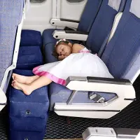 Markenlos Lettino da aereo - Letti da aereo - Lettino da aereo - Aereo per bambini - Lettino da aereo per bambini - Poggiapiedi da aereo