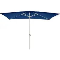 VCM Parasole quadrato | dimensioni circa 2x3 m | parasole con manovella | parasole rettangolare | protezione solare | blu