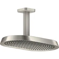 Hansgrohe AXOR ShowerSphere Douche de tête 370/220 2jet EcoSmart avec raccordement au plafond, 39758800, 39758800