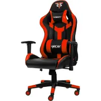 Hyrican Sedia da gaming Striker WZ603 Copilot, Pelle finta, braccioli 2D, struttura in acciaio, nero/rosso