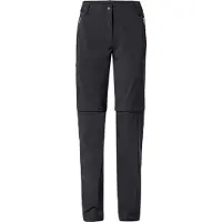 Vaude Women's Farley Stretch Zip Off T-Zip Pants II Pantaloni da trekking Donna (42 - Regular, nero)