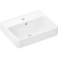Hansgrohe Xanuia Q lave-mains, 1 trou de robinetterie, avec trop-plein, 500x390mm, blanc, SmartClean, 61008450, 61008450