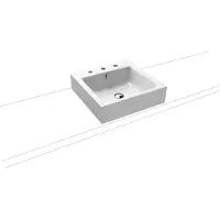 Kaldewei Lavabo à poser Puro 3156, 460 x 460 x 120 mm, 900606013001, 900606013001