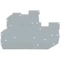 Wago 2022-2291, Separatore per morsettiera, 1 pezzo, poliammide, grigio, 1 mm, 79,5 mm