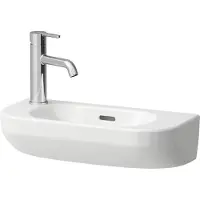 Laufen LUA lave-mains, 1 trou de robinetterie à gauche, vasque à droite, avec trop-plein, 500x230mm, 1, H8150824001051, H8150824001051