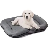 BOUTIQUEZOO Lettino per cani BOUTIQUE ZOO | Materasso impermeabile per cani | Tappetino per cani grandi e piccoli | Tessuto Codura | Lavabile | In e Outdoor Grigio S 70x50cm