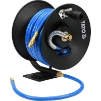 YATO Tubo pneumatico sul rullo della mano 15 m x 10 mm con raccordi