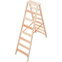 Krause 818256 Holzleiter Stabilo 2x8 Stufen