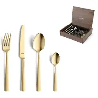 Amefa Ventura gold 1924 set di posate 24 pezzi in scatola di legno