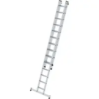 MUNK Günzburger Steigtechnik Scala a 2 sezioni con traversa nivello 1x14 + 1x10 gradini