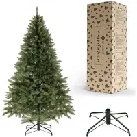 Springos Albero di Natale artificiale abete rosso rami fitti decorazione natalizia Natale 220 cm