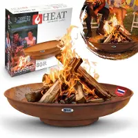 CARUNO HEAT Outdoor Living Ciotola per il Fuoco Classic Ø 80 Ruggine