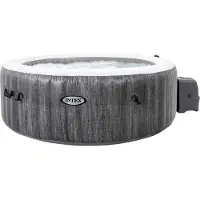 Intex Pure Spa Whirlpool - Modello Bubble Greywood Deluxe 4 con funzionalità Wi-Fi