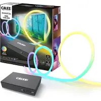 Calex Smart HDMI Sync Box, incl. striscia LED TV da 2,45 m, per TV da 55-65'', retroilluminazione con sincronizzazione per giochi e film