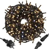 Springos LED luci fiabesche 25,5 m bianco caldo con effetto flash 300 LED luci natalizie per interni esterni IP44 ghirlanda di luci