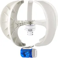 Vevor 600W 12V generatore eolico a lanterna ad asse verticale 5 pale in nylon
